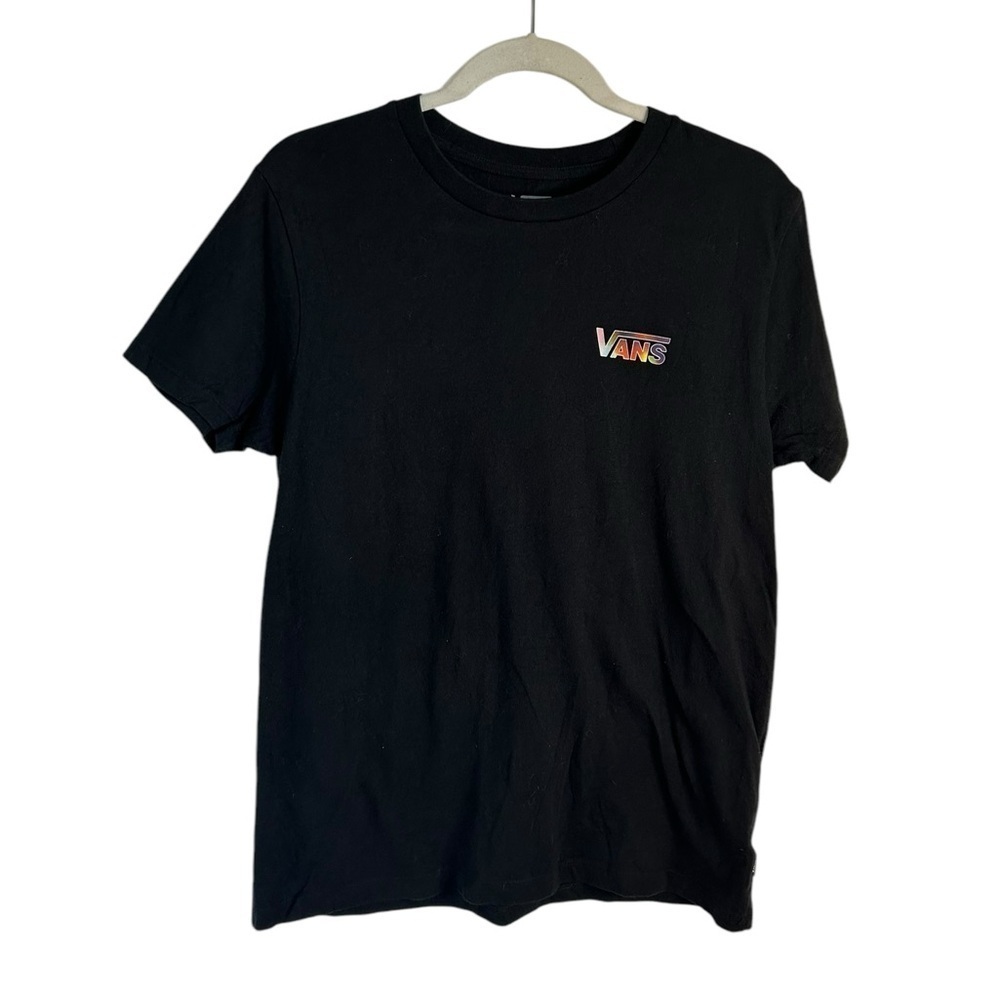 ♥️ Vans Black Pride BFF Graphic Tee T-shirt Comfy Casual Womens Size Medium - Picture 4 of 10